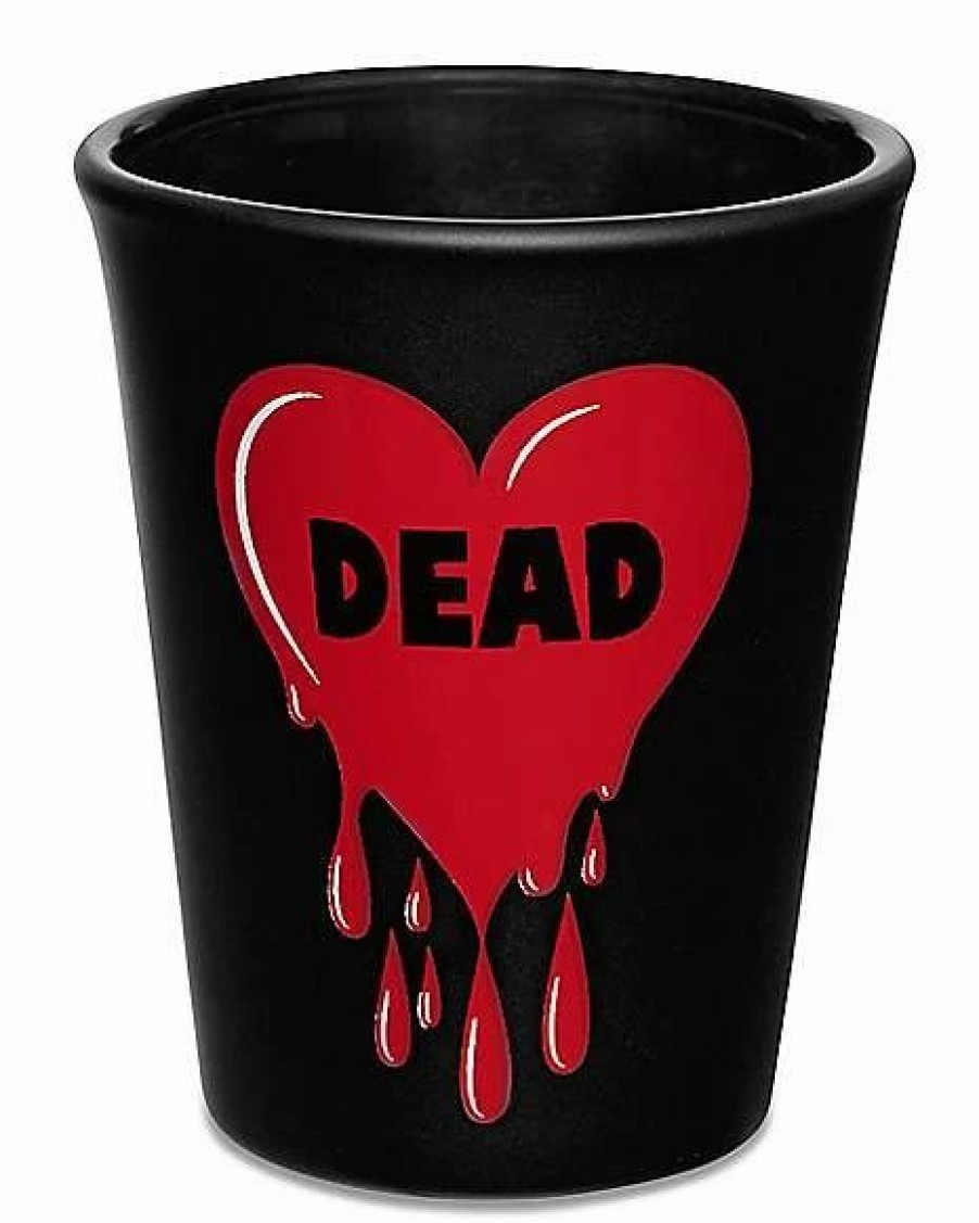 Christmas * Buy Dead Drippy Heart Shot Glass 2 Oz. Black