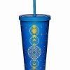 Plastic Drinkware * Coupon Moon Phase Cup With Straw 20 Oz. Navy