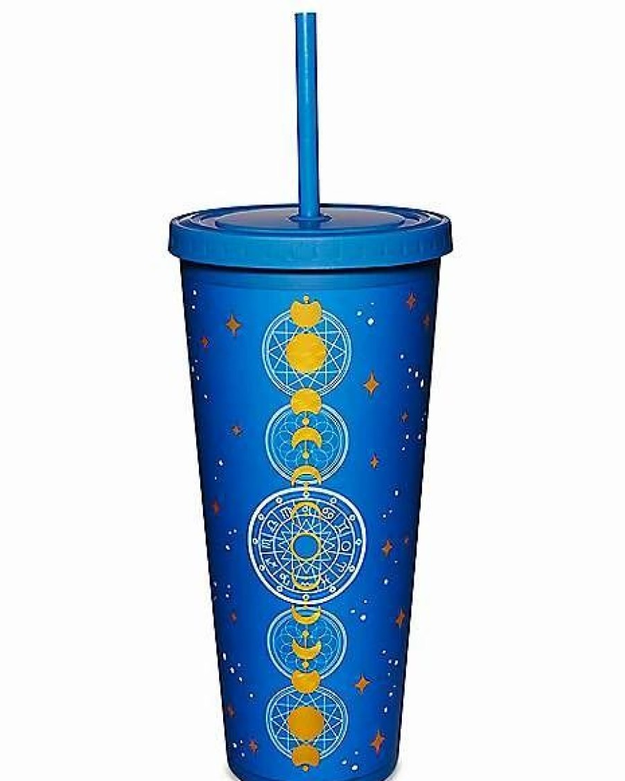 Plastic Drinkware * Coupon Moon Phase Cup With Straw 20 Oz. Navy