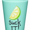 Christmas * New Suck It Shot Glass 1.5 Oz. Teal