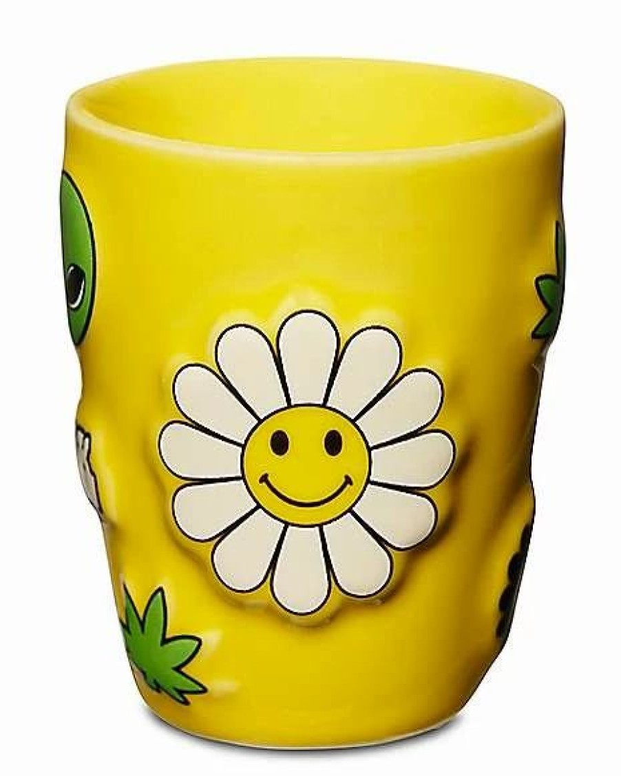 Shooters & Shot Glasses * Buy Smiley Face Icons Shot Glass 2 Oz. Yellow