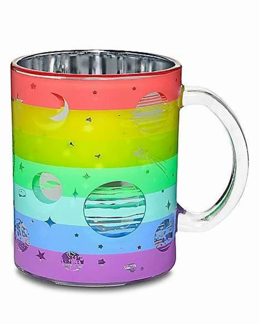 Coffee Mugs * Deals Frosted Galaxy Coffee Mug 16 Oz. Rainbow