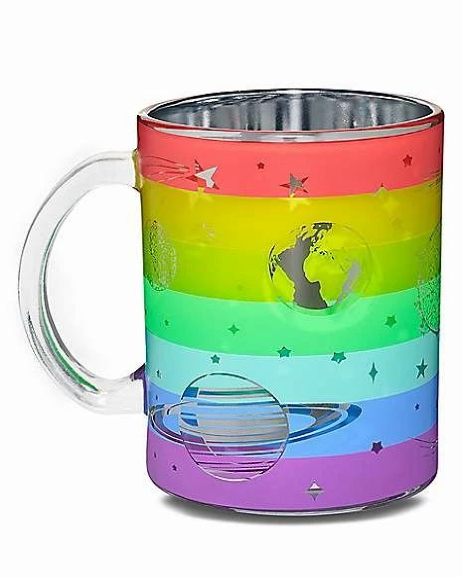 Coffee Mugs * Deals Frosted Galaxy Coffee Mug 16 Oz. Rainbow