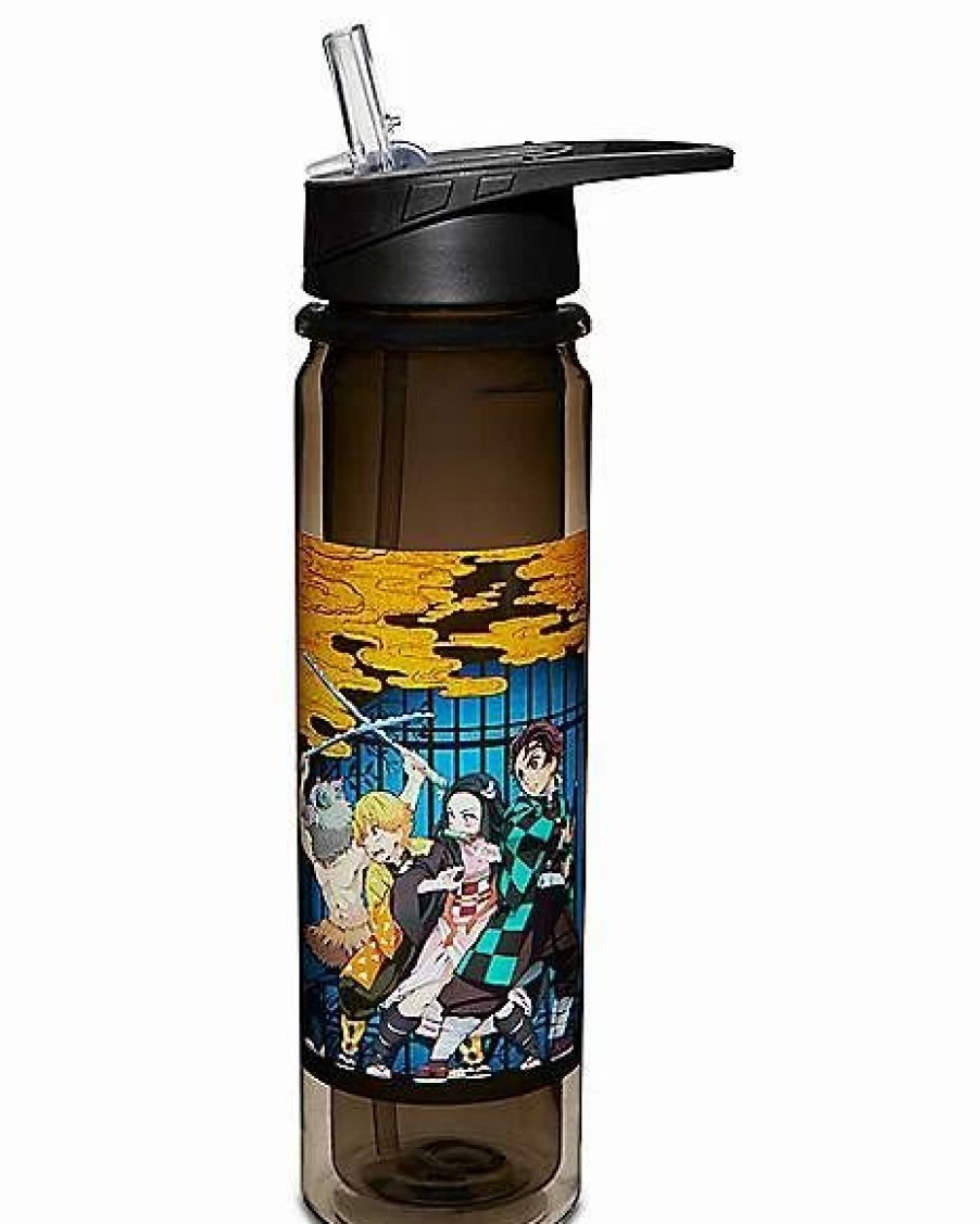 Anime * Budget Group Demon Slayer Water Bottle 22 Oz. Black