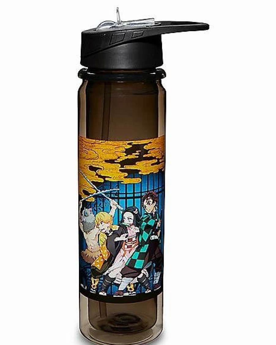 Anime * Budget Group Demon Slayer Water Bottle 22 Oz. Black