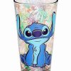 Movies * Wholesale Floral Stitch Pint Glass 16 Oz. Lilo & Stitch Clear