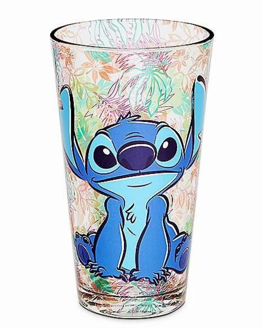 Movies * Wholesale Floral Stitch Pint Glass 16 Oz. Lilo & Stitch Clear