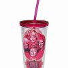 Television * Budget Golden Girls Cup With Straw 20 Oz. Pink