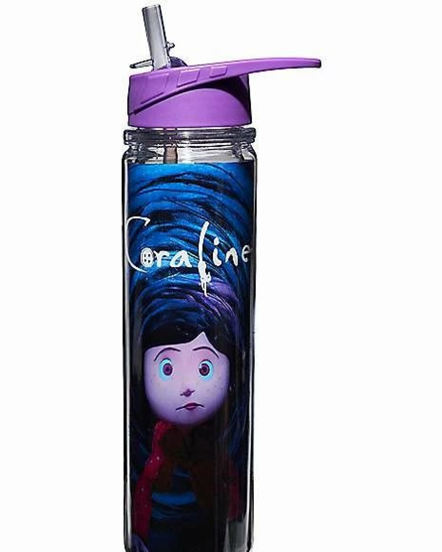 Plastic Drinkware * Hot Sale Coraline Water Bottle 22 Oz. Purple