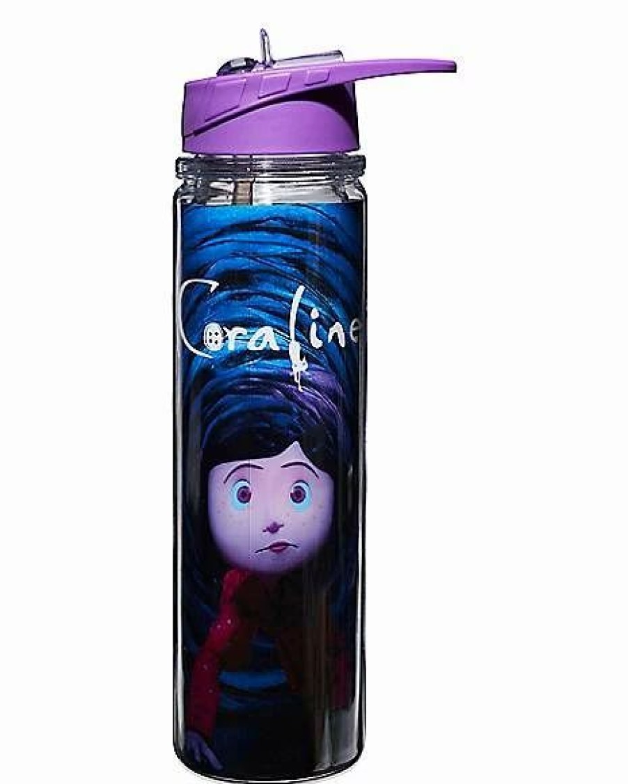 Plastic Drinkware * Hot Sale Coraline Water Bottle 22 Oz. Purple