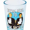 Christmas * Discount Here To Fuck Shit Up Shot Glass 1.5 Oz. Step Brothers Blue