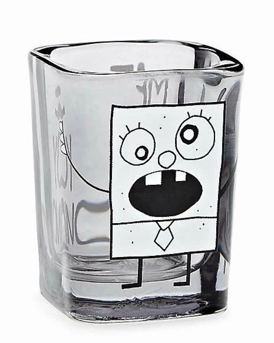 Television * Cheapest Me Hoy Minoy Doodlebob Shot Glass 1.5 Oz. Spongebob Squarepants Black