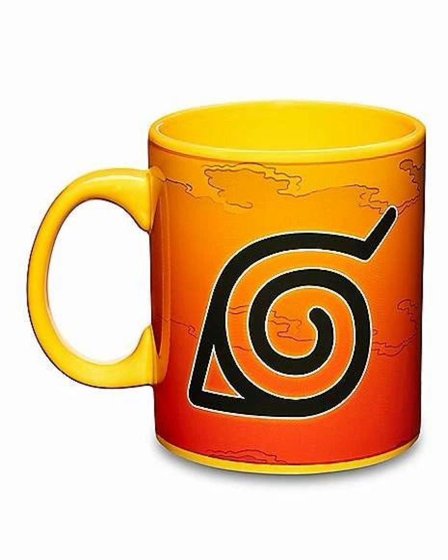 Anime * Wholesale Leaf Village Symbol Naruto Coffee Mug 20 Oz. Orange