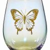 Christmas * Buy Butterfly Stemless Wine Glass Multi-Color