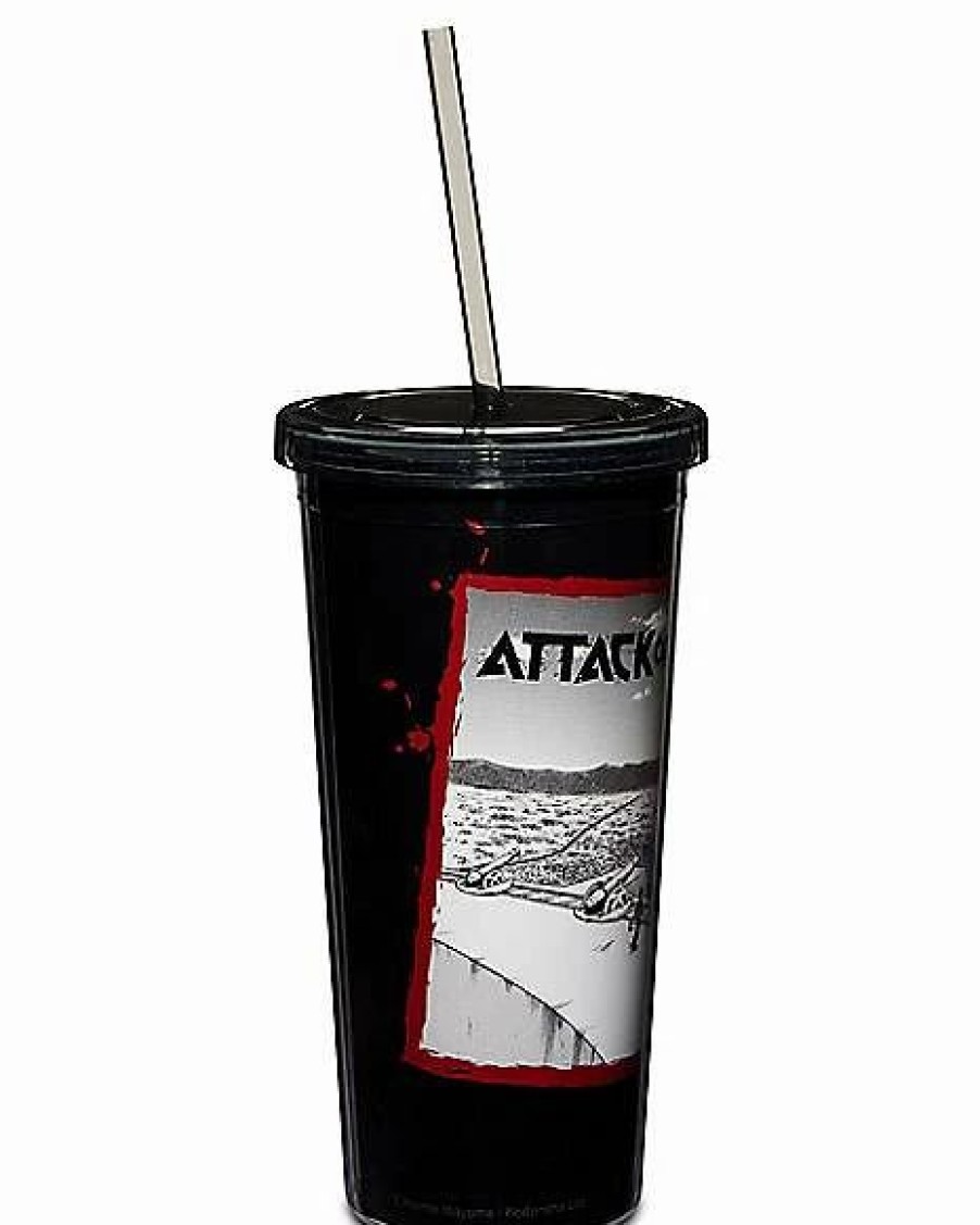 Anime * Discount Attack On Titan Colossal Cup With Straw 20 Oz.