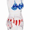 Shooters & Shot Glasses * Brand New Red White And Blue Bikini Female Body Shot Glass 2 Oz. Red/White/Blue