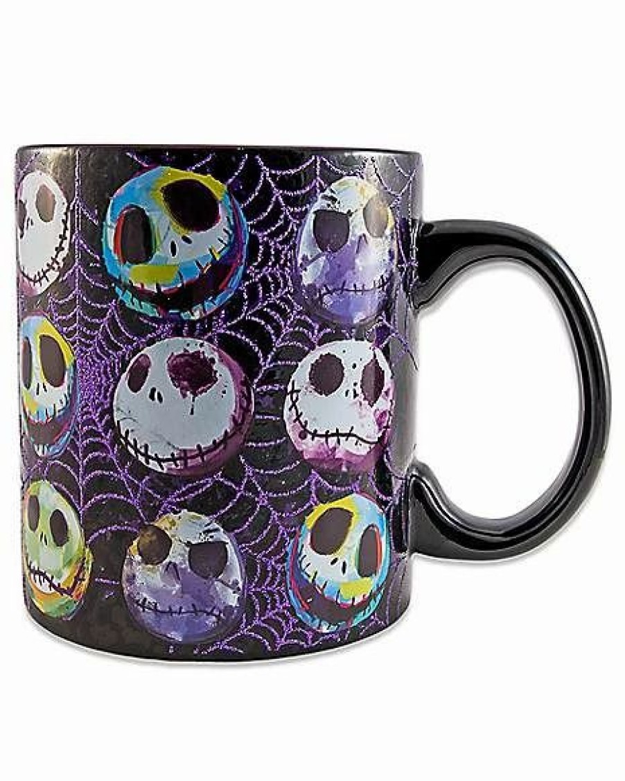 Halloween * Best Reviews Of Glitter Jack Skellington Coffee Mug 20 Oz. The Nightmare Before Christmas Black