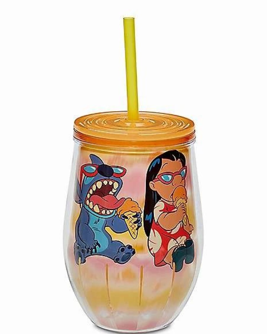 Movies * Discount Lilo And Stitch Cup With Straw 11 Oz. Disney Multi-Color