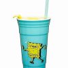 Television * Promo Spongebob Dance Cup With Straw 32 Oz. Blue