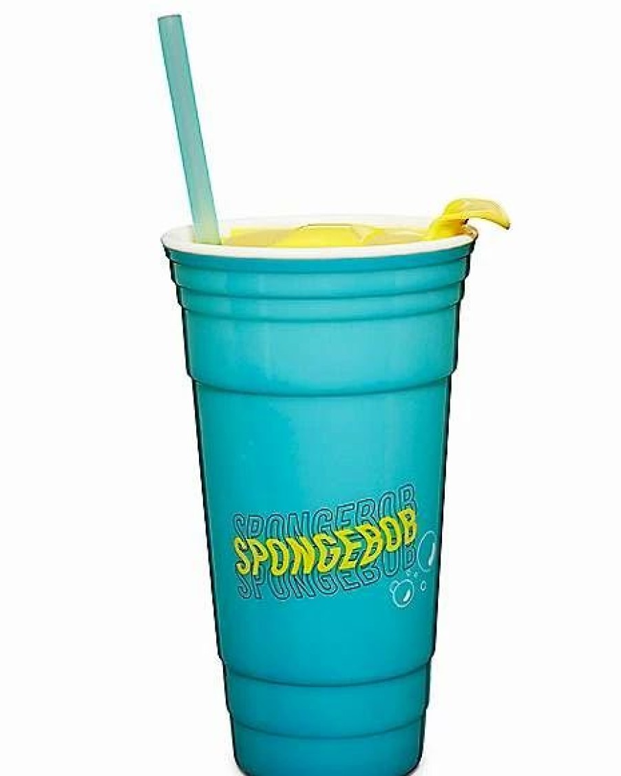 Television * Promo Spongebob Dance Cup With Straw 32 Oz. Blue