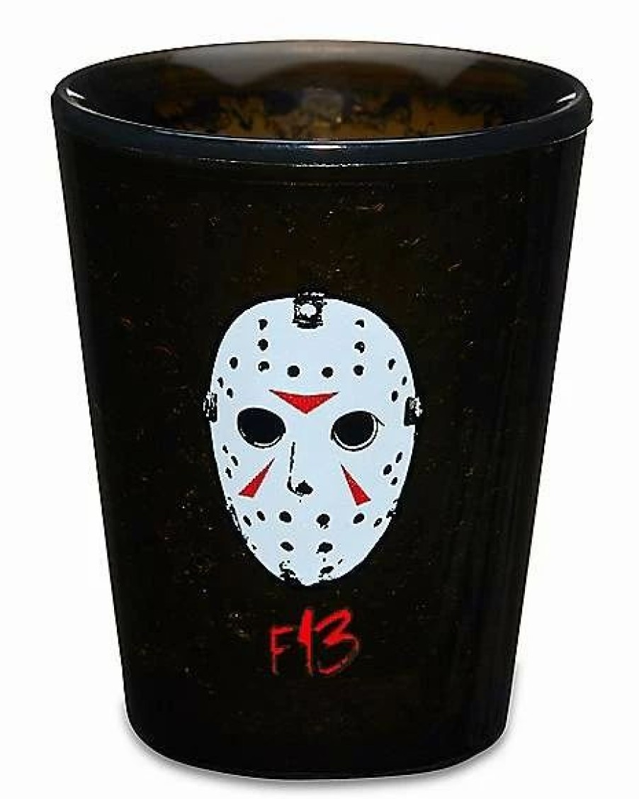 Movies * Best Sale Jason Voorhees Mask Freezer Shot Glass 1.5 Oz. Friday The 13Th Black