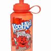 Plastic Drinkware * Outlet Kool-Aid Man Water Bottle 32 Oz. Red