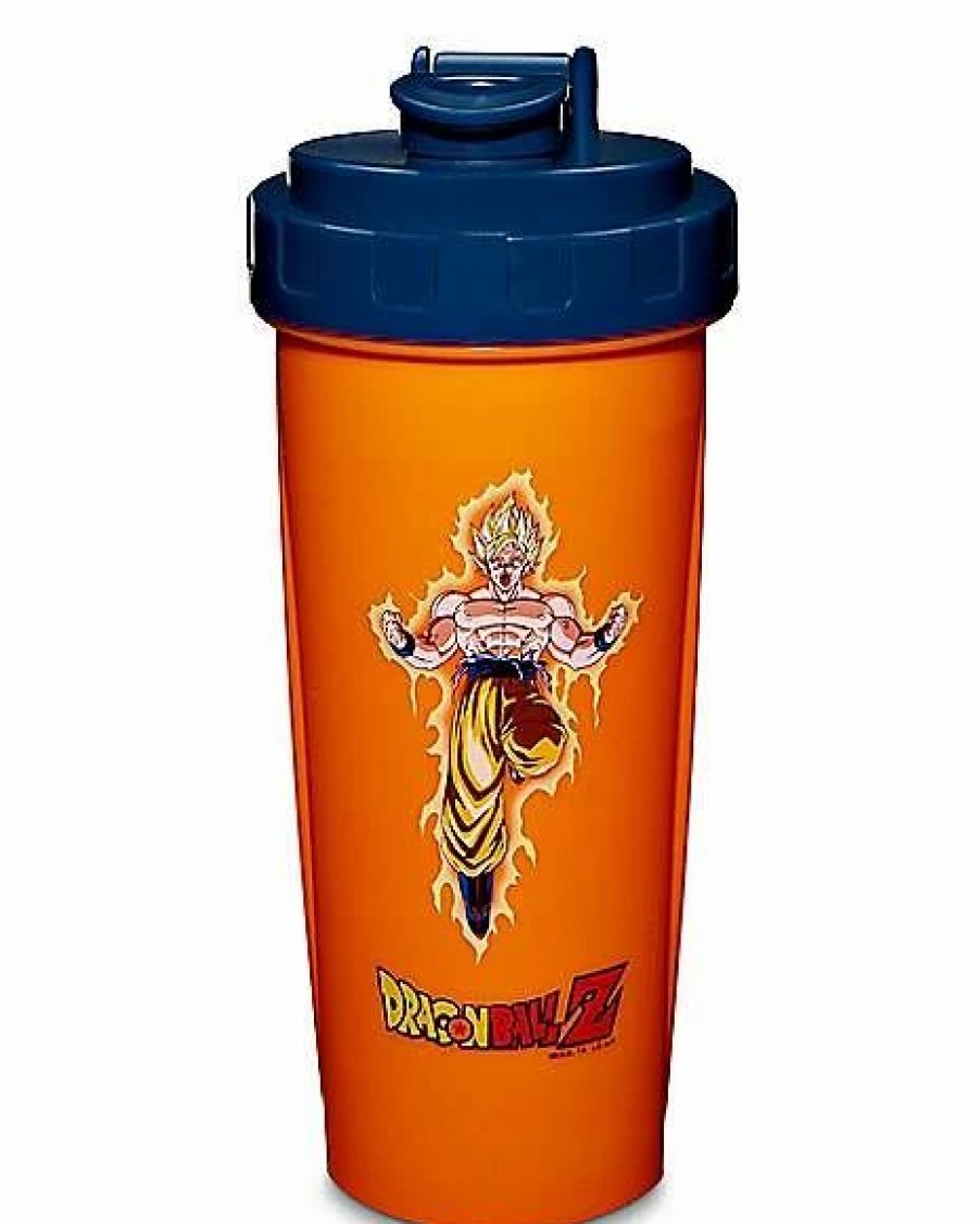 Anime * Top 10 Super Saiyan Goku Water Bottle 20 Oz. Dragon Ball Z Orange