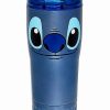 Movies * Coupon Stitch Travel Mug 20 Oz. Lilo & Stitch Blue