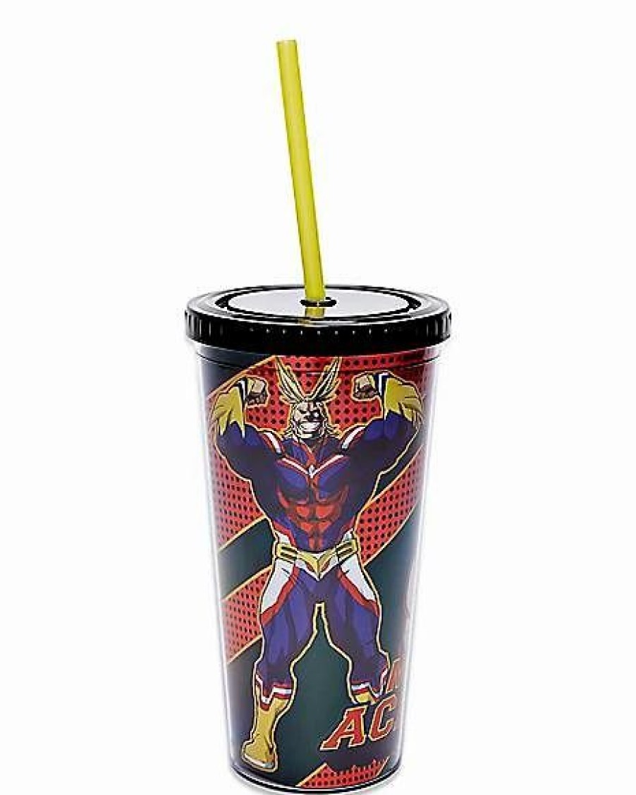 Anime * Top 10 My Hero Academia Cup With Straw 20 Oz. Multi-Color