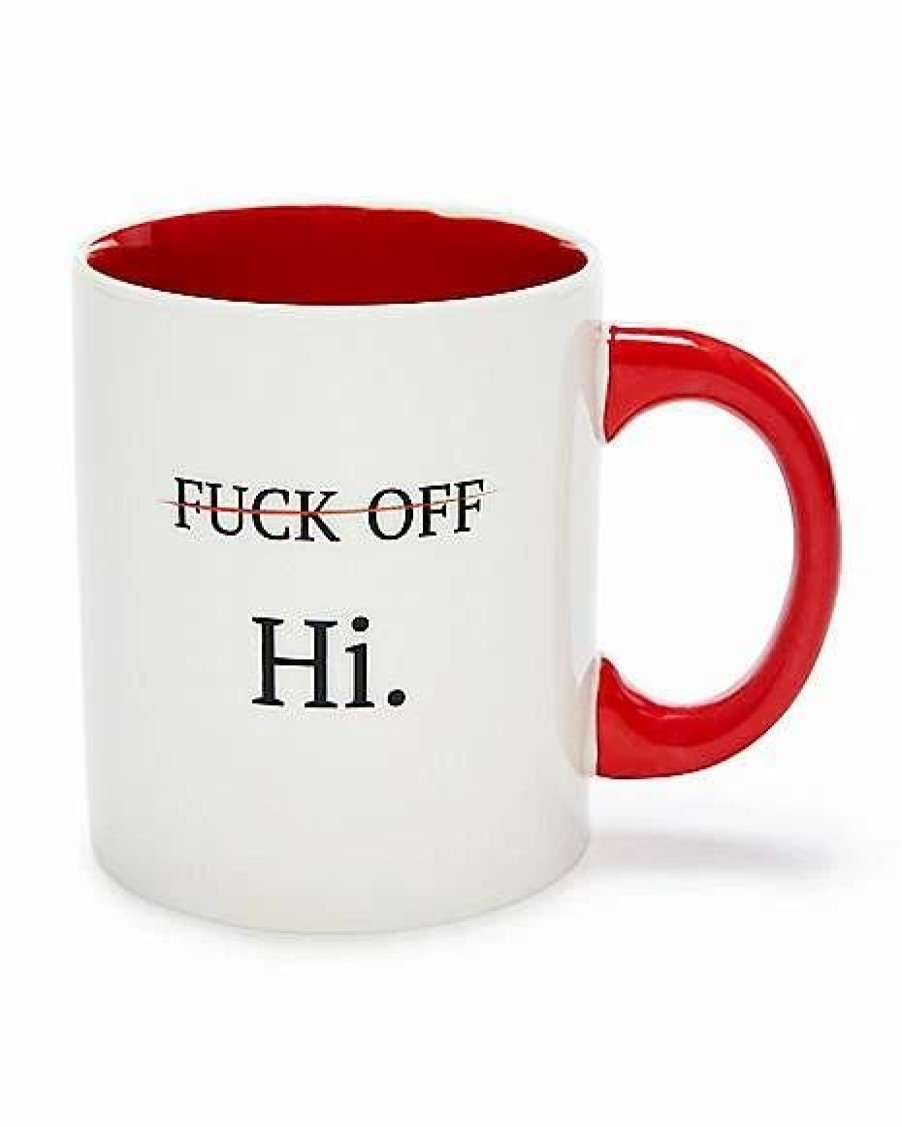 Coffee Mugs * Hot Sale Fuck Off Hi Coffee Mug 20 Oz. White