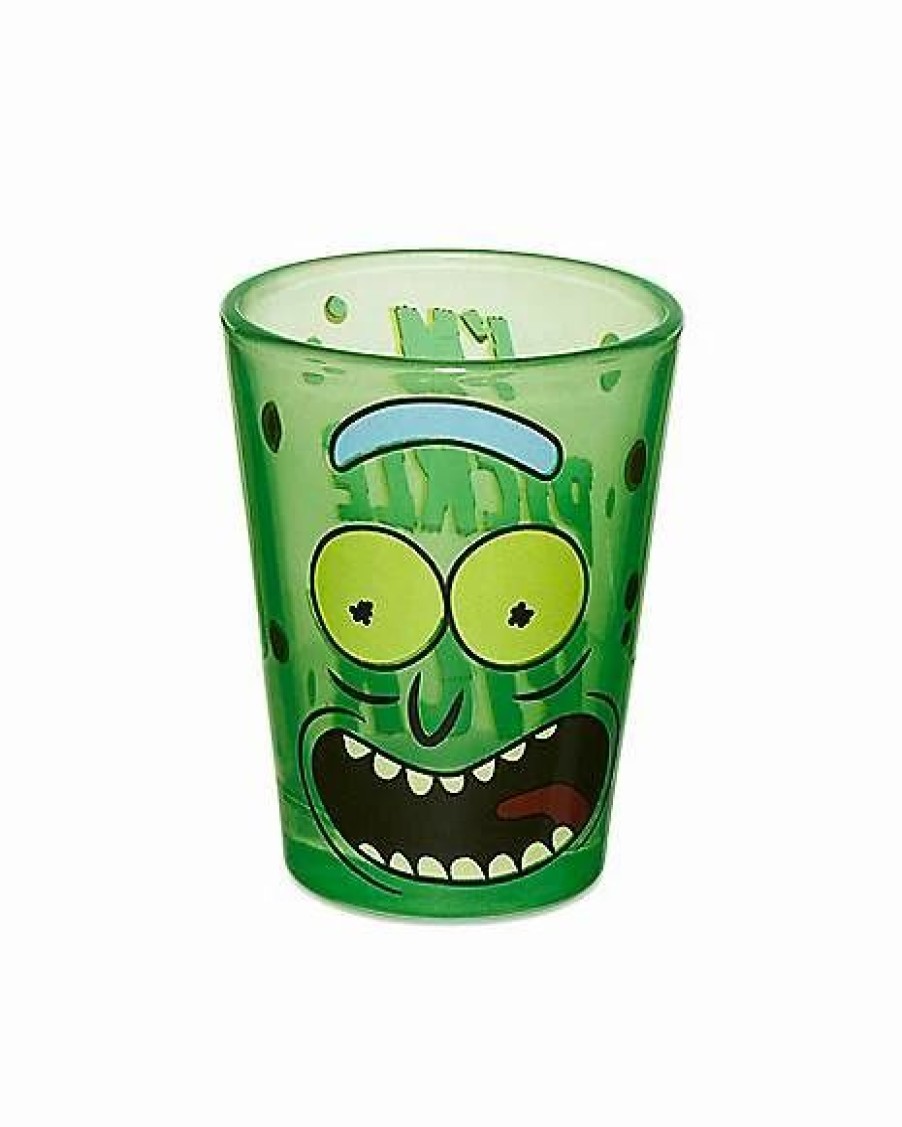 Television * Cheap I'M Pickle Rick Shot Glass 1.5 Oz. Rick And Morty Green