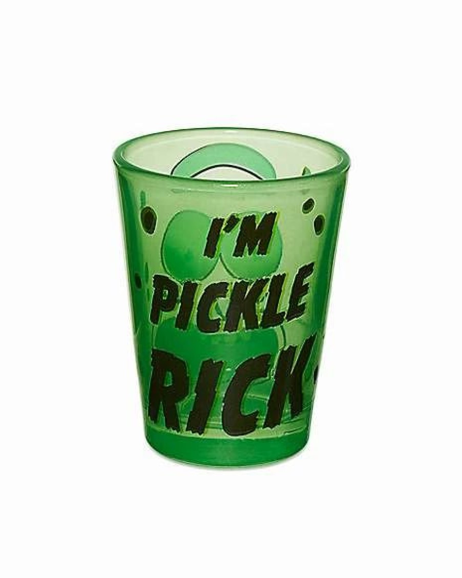 Television * Cheap I'M Pickle Rick Shot Glass 1.5 Oz. Rick And Morty Green