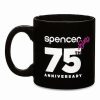 Christmas * Wholesale Spencer'S 75Th Anniversary Coffee Mug 20 Oz. Black