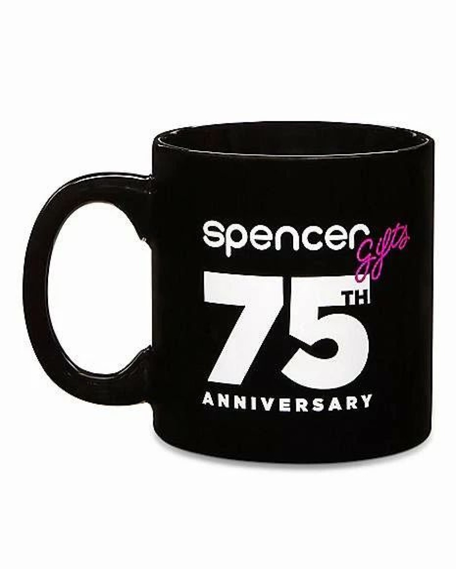 Christmas * Wholesale Spencer'S 75Th Anniversary Coffee Mug 20 Oz. Black