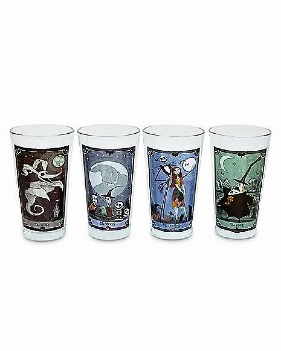 Christmas * Promo Tarot The Nightmare Before Christmas Pint Glasses 4 Pack 16 Oz. Multi-Color