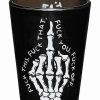 Shooters & Shot Glasses * Brand New Skeleton Finger Shot Glass 2 Oz. Black