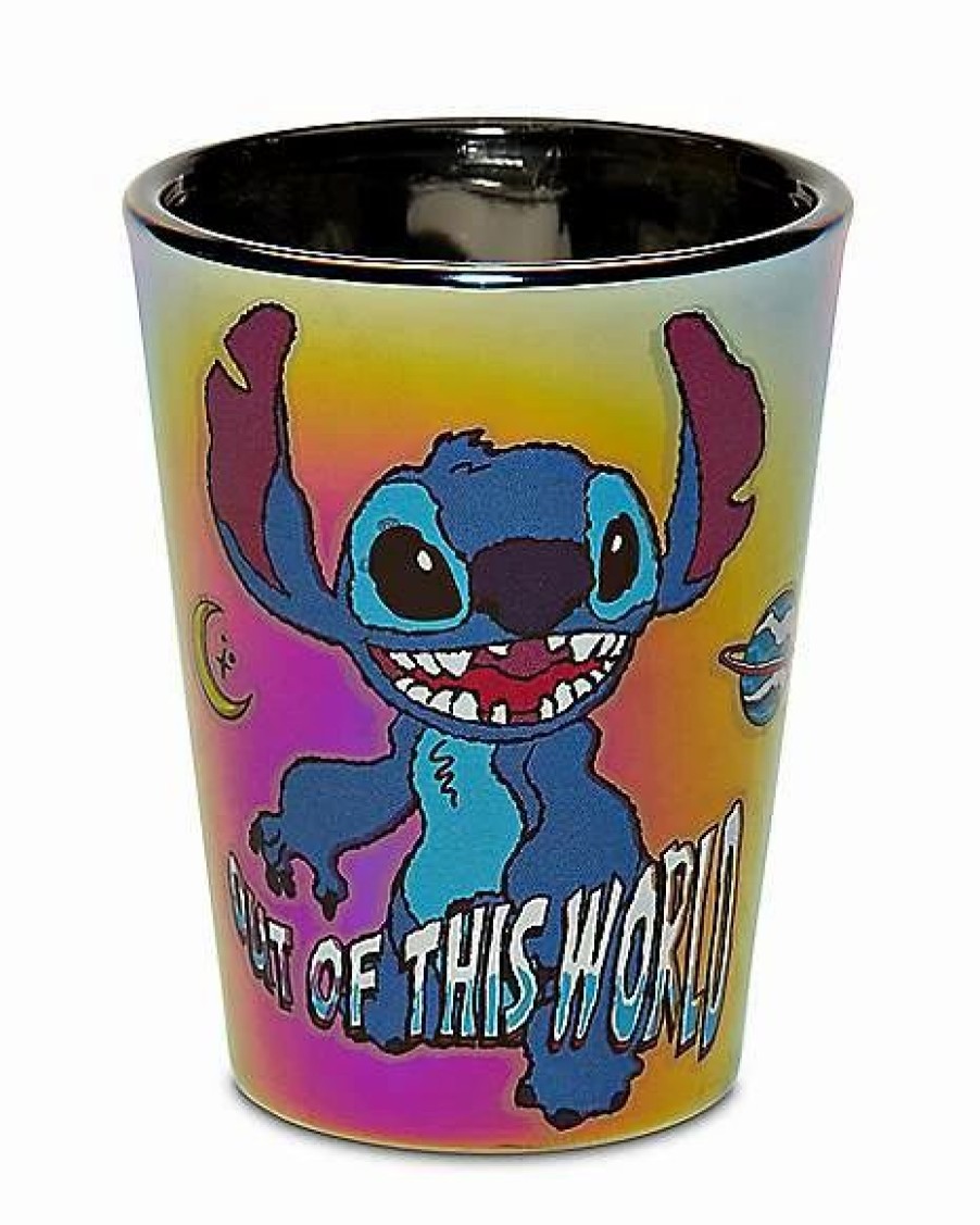 Movies * Deals Out Of This World Stitch Mini Glass 1.5 Oz. Disney Multi-Color