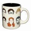 Television * Outlet The Office Character Heads Coffee Mug 20 Oz. White