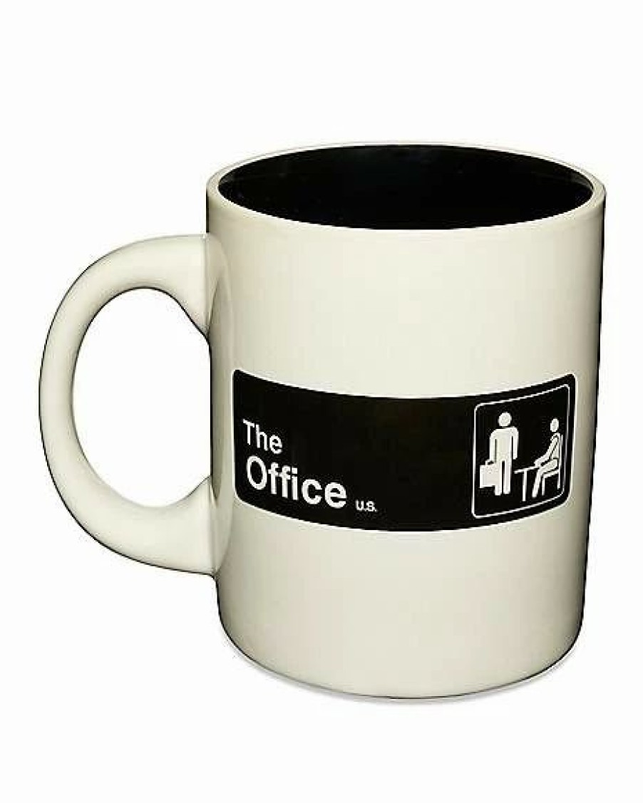 Television * Outlet The Office Character Heads Coffee Mug 20 Oz. White