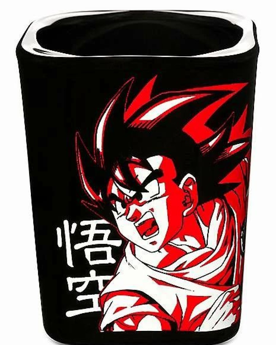 Anime * Budget Goku Square Shot Glass 2 Oz. Dragon Ball Z Black