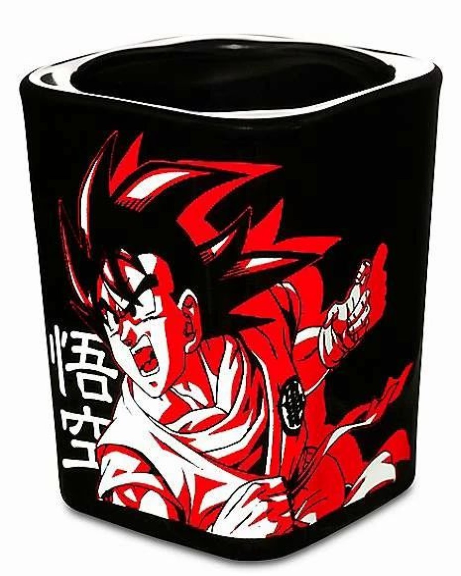 Anime * Budget Goku Square Shot Glass 2 Oz. Dragon Ball Z Black