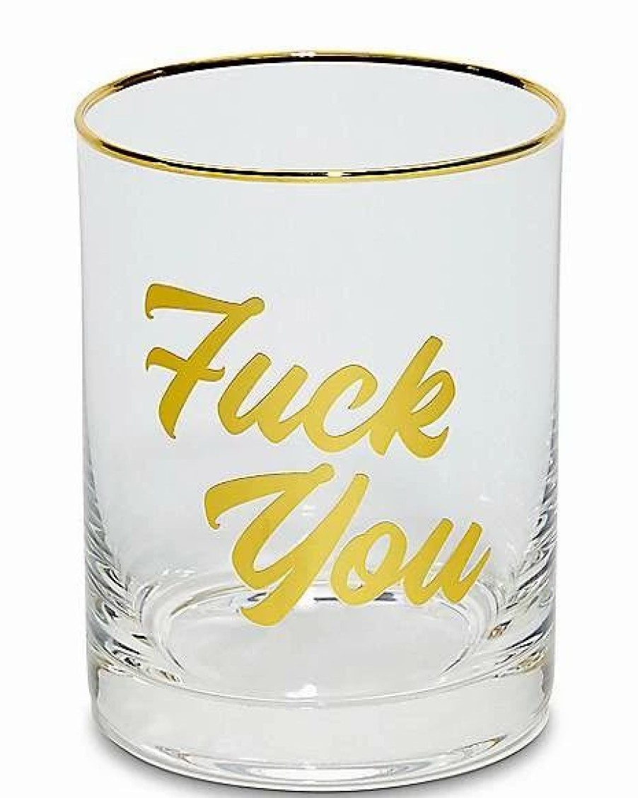 Christmas * Cheapest Fuck Glasses 4 Pack 14 Oz. Clear