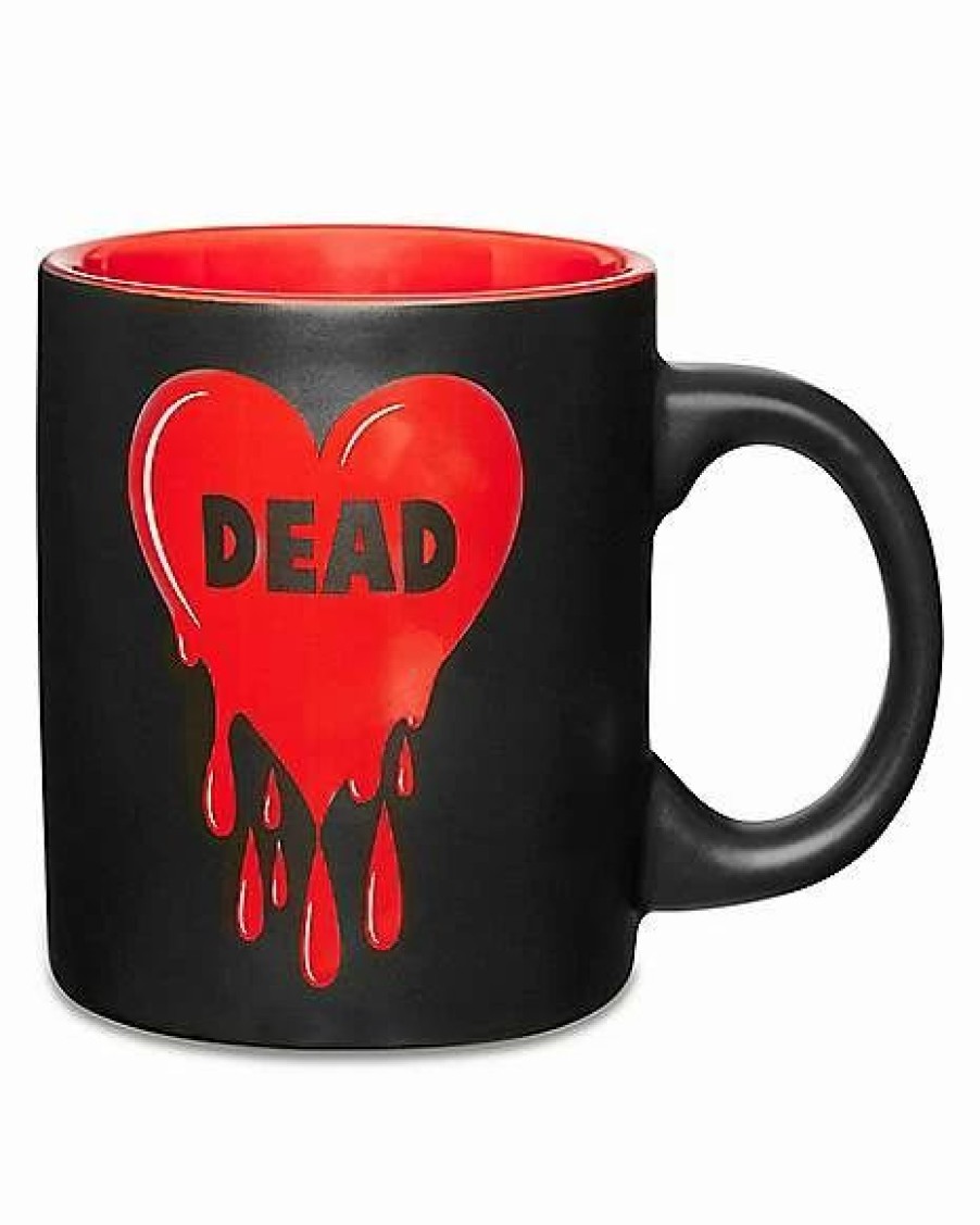 Christmas * Top 10 Dead Drippy Heart Coffee Mug 20 Oz. Black