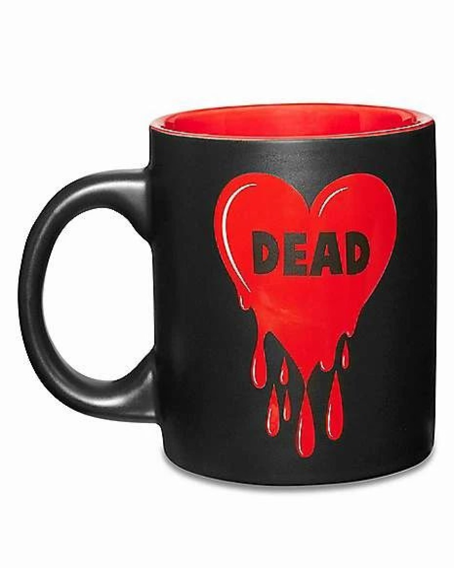 Christmas * Top 10 Dead Drippy Heart Coffee Mug 20 Oz. Black