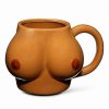 Christmas * Best Sale Boobies Molded Mug 35 Oz. Tan