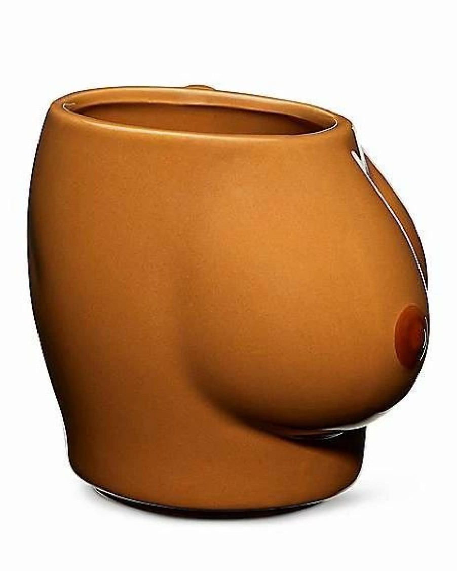 Christmas * Best Sale Boobies Molded Mug 35 Oz. Tan