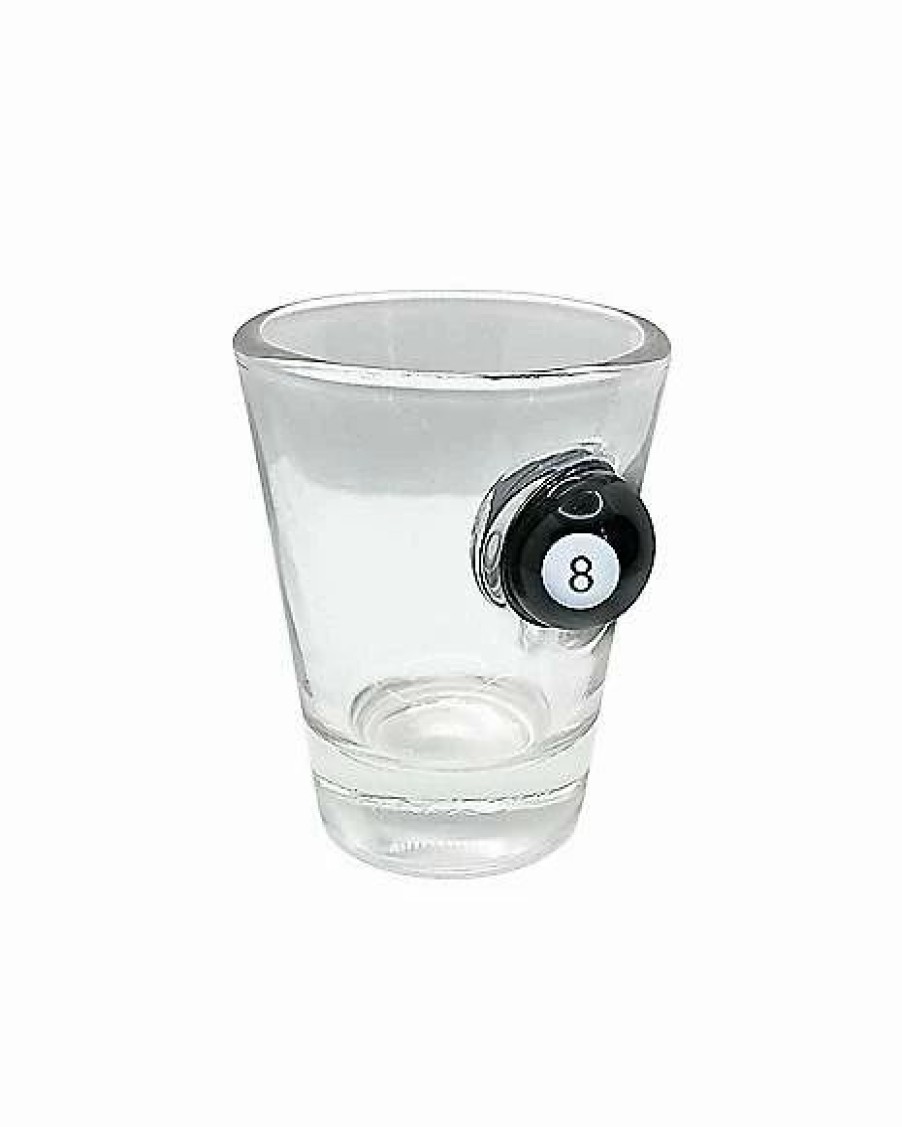 Shooters & Shot Glasses * Deals Eight Ball Shot Glass 1.5 Oz. Clear