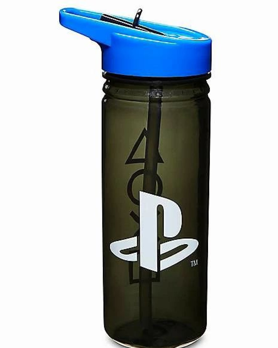 Plastic Drinkware * Cheap Playstation Water Bottle 16 Oz. Black